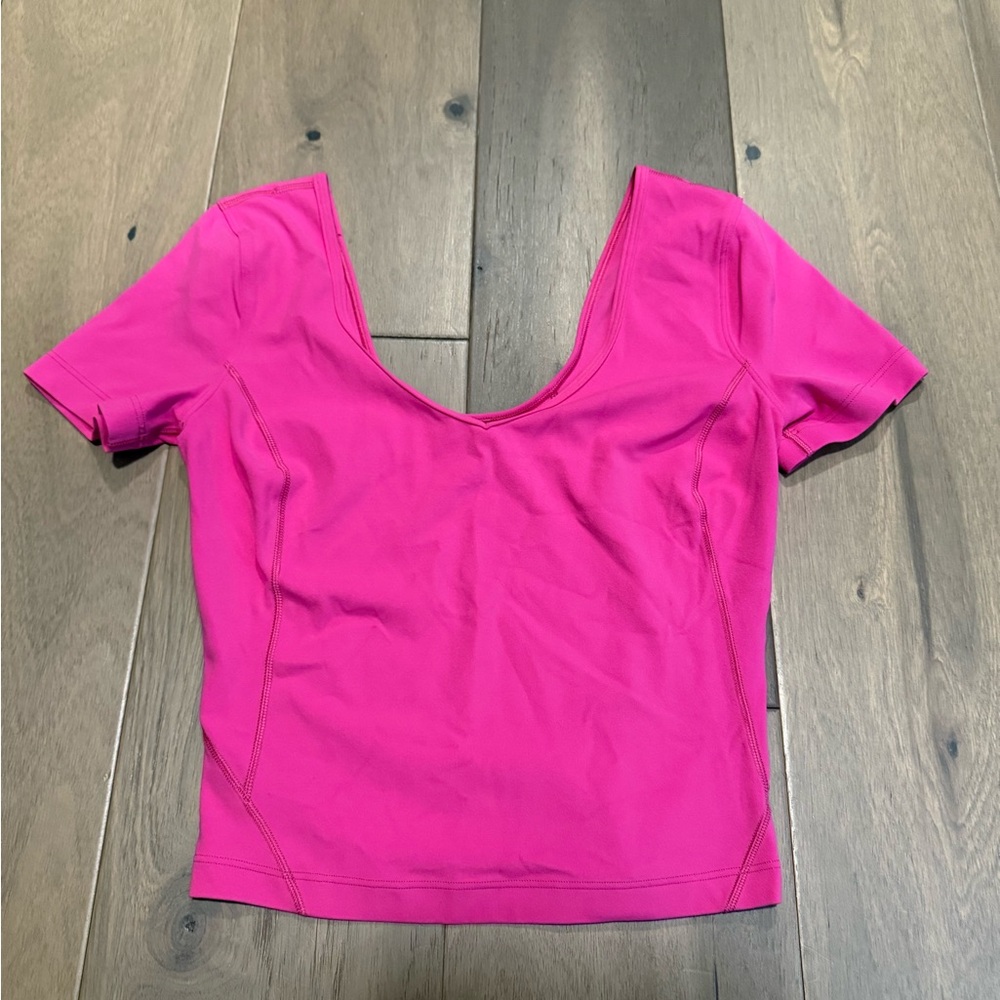 Lululemon Align t-shirt- 2- hot pink